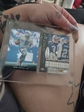 Dallas Cowboys Collectible Card Display - Blue/Silver